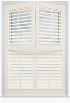 Bromley, Ivory Cream - Tier on Tier Plantation Shutter